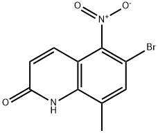 6-溴-8-甲基-5-硝基喹啉-2-醇 结构式