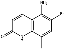 5-氨基-6-溴-8-甲基喹啉-2-醇 结构式