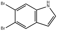5,6-二溴-1H-吲哚 结构式