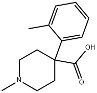 1-甲基-4-(邻甲苯基)哌啶-4-羧酸 结构式
