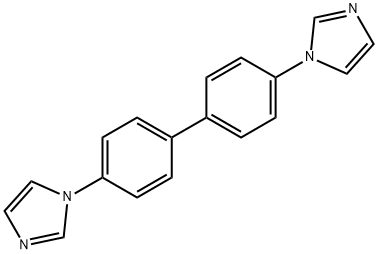 4,4'-双(1H-咪唑-1-取代)-1,1'-联苯 结构式
