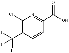 6-氯-5-(三氟甲基)吡啶甲酸 结构式