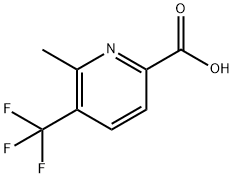 6-甲基-5-(三氟甲基)-2-吡啶羧酸 结构式