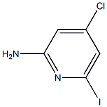 4-氯-6-碘-2-吡啶胺 结构式