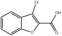 3-氯苯并呋喃-2-羧酸 结构式