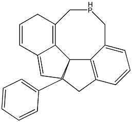 (11AR) - (+)-5,6,10,11,12,13 - 六氢-5 - 苯基-4H-二茚并[7,1-CD:1',7'-EF〕磷 结构式