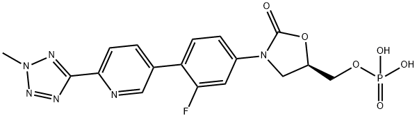 磷酸泰地唑胺 结构式