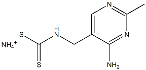 4-AMino-5-[(dithiocarboxyaMino)Methyl]-2-MethypyriMidine AMMoniuM Salt 结构式