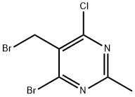 4-溴-5-(溴甲基)-6-氯-2-甲基嘧啶 结构式