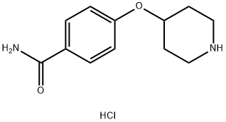 4-(哌啶-4-基氧基)苯甲酰胺盐酸盐 结构式