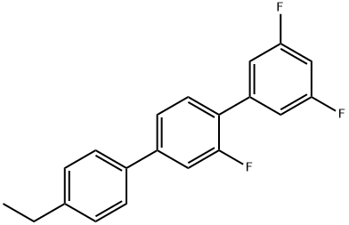 4''-乙基-2',3,5-三氟-1,1':4',1''-三联苯 结构式