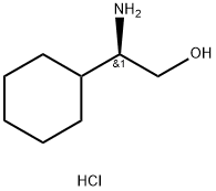 (R)-2-氨基-2-环己基乙-1-醇盐酸盐 结构式