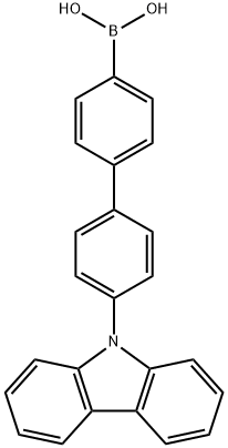 [4'-(咔唑-9-基)联苯-4-基]硼酸 结构式