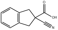 2-氰基-1,3-二氢茚-2-羧酸 结构式