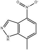 7-甲基-4-硝基-1H-吲唑 结构式