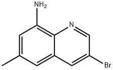 3-溴-6-甲基-8-氨基喹啉 结构式