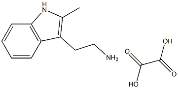 2-(2-甲基-1H-吲哚-3-基)乙胺草酸盐 结构式