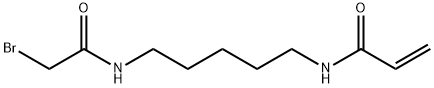 N-[5-[(2-溴乙酰基)氨基]戊基]-2-丙烯酰胺 结构式