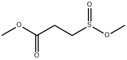 3-(甲氧基亚磺酰基)丙酸甲酯 结构式
