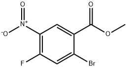 2-溴-4-氟-5-硝基苯甲酸甲酯 结构式