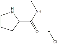 N-甲基-2-吡咯烷甲酰胺盐酸盐 结构式