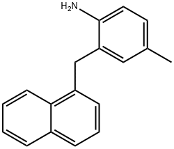 4-甲基-2-(萘-1-基甲基)苯胺 结构式