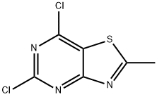 5,7-二氯-2-甲基噻唑并[4,5-D]嘧啶 结构式