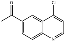 1-(4-Chloro-quinolin-6-yl)-ethanone 结构式