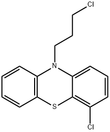 4-Chloro-10-(3-chloropropyl)-10H-phenothiazine 结构式