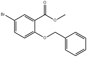 2-(苄氧基)-5-溴苯甲酸甲酯 结构式