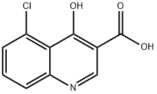 5-氯-4-羟基喹啉-3-羧酸 结构式