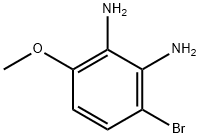 3-溴-6-甲氧基苯-1,2-二胺 结构式