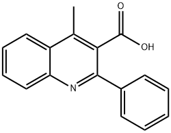 4-甲基-2-苯基3-喹啉羧酸 结构式