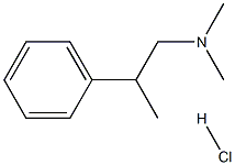 N,N,BETA-三甲基苯乙胺盐酸盐 结构式