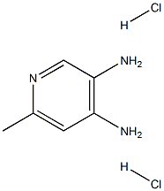 6-甲基吡啶-3,4-二胺二盐酸盐 结构式