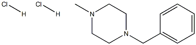 1-苄基-4-甲基哌嗪二盐酸盐 结构式