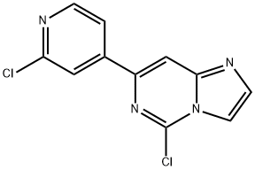 5-chloro-7-(2-chloro-pyridin-4-yl)-iMidazo[1,2-c]pyriMidine 结构式