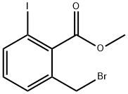 6-溴甲基-2-碘苯甲酸甲酯 结构式