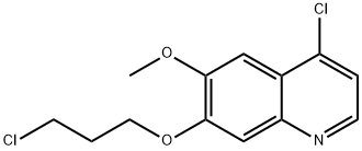 4-Chloro-7-(3-chloropropoxy)-6-Methoxyquinoline 结构式