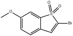 2-BROMO-6-METHOXYBENZO[B]THIOPHENE 1,1-DIOXIDE 结构式