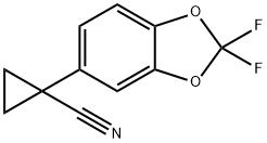 1-(2,2-二氟苯并[D][1,3]二氧杂环戊烯-5-基)环丙基腈 结构式