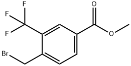 4-(溴甲基)-3-(三氟甲基)苯甲酸甲酯 结构式