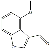 4-甲氧基苯并呋喃-3-甲醛 结构式