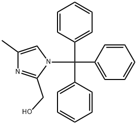 (4-Methyl-1-trityl-1H-iMidazol-2-yl)Methanol 结构式
