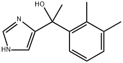 1-(2,3-二甲基苯基)-1-(1H-咪唑基-4-基)乙醇 结构式
