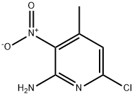 2-氨基-3-硝基-4-甲基-6-氯吡啶 结构式