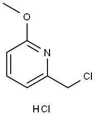 2-(氯甲基)-6-甲氧基吡啶盐酸盐 结构式