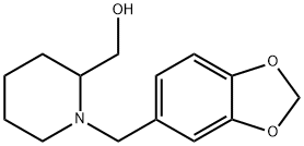 (1-苯并[1,3]1,3-二氧杂环戊烯-5-基甲基-哌啶-2-基)-甲醇 结构式