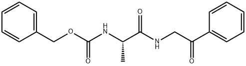 [(1S)-1-甲基-2-氧代-2-[(2-氧代-2-苯基乙基)氨基]乙基]氨基甲酸苄酯 结构式