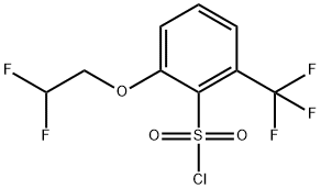 2-(2,2-二氟乙氧基)-6-三氟甲基苯磺酰氯 结构式